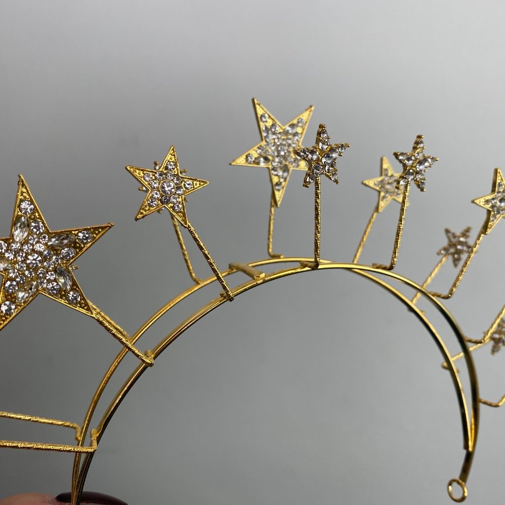 Star Crown, Star Halo, Star Headband, Festival Headpiece, halloween costume - Picture 6 of 6